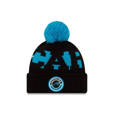 Carolina Panthers Gorra | New Era NFL Cold Weather Sport Knit Beanie Mexico - Azules